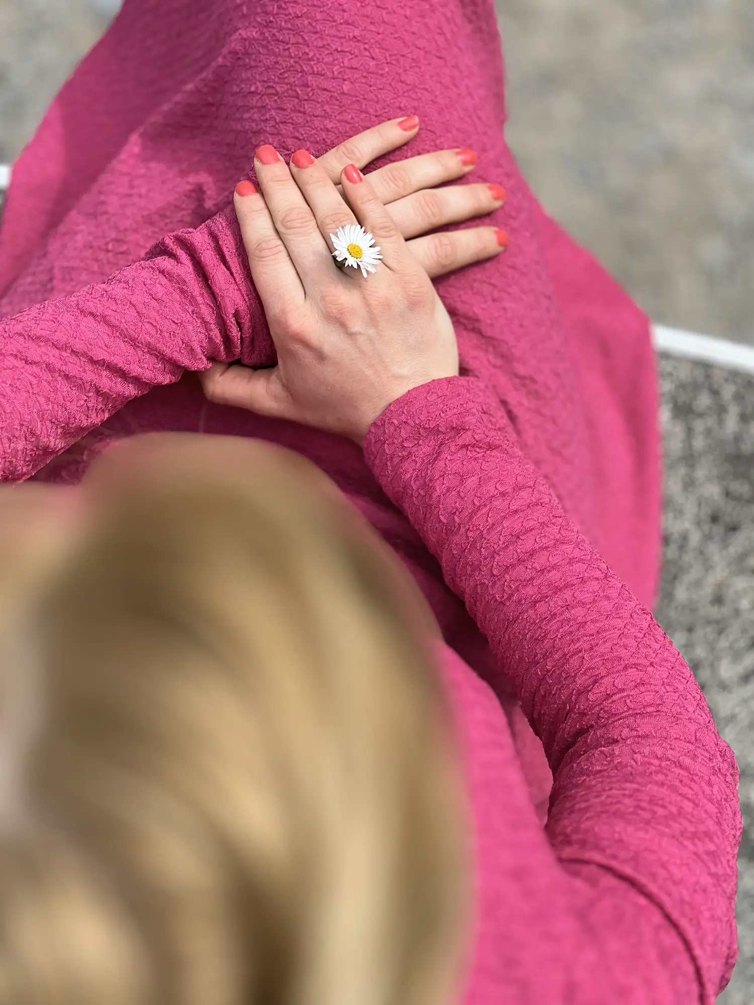 Hochzeit Zeremonie Ehering aus Blume.